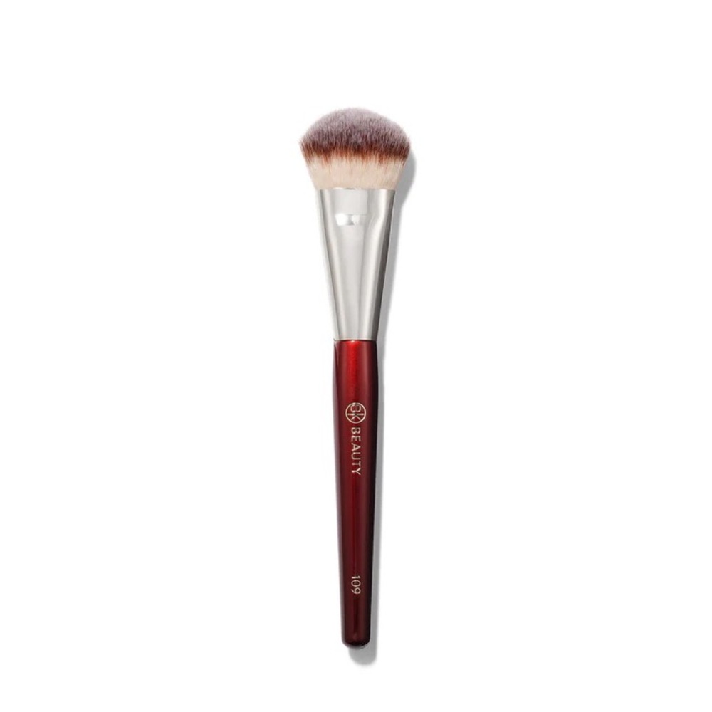 Bk beauty  Makeup Brush 109 - Red and Silver